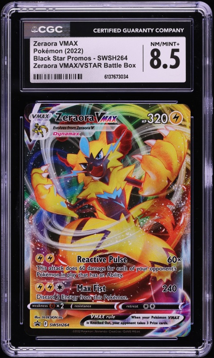 2022 Pokemon Japanese SWSH VSTAR Universe Zeraora VMAX #41 BGS 10