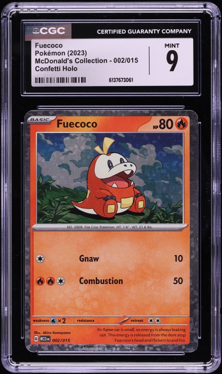 2024 Pokemon SV McDonald's Collection Confetti Holo Roaring Moon #11 CGC 9  MINT on Fanatics Collect