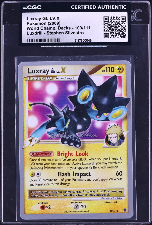 2008 Pokemon Japanese Bonds To The End Of Time 1st Edition Holo Luxray GL  LV.X #030 CGC 9.5 on Fanatics Collect