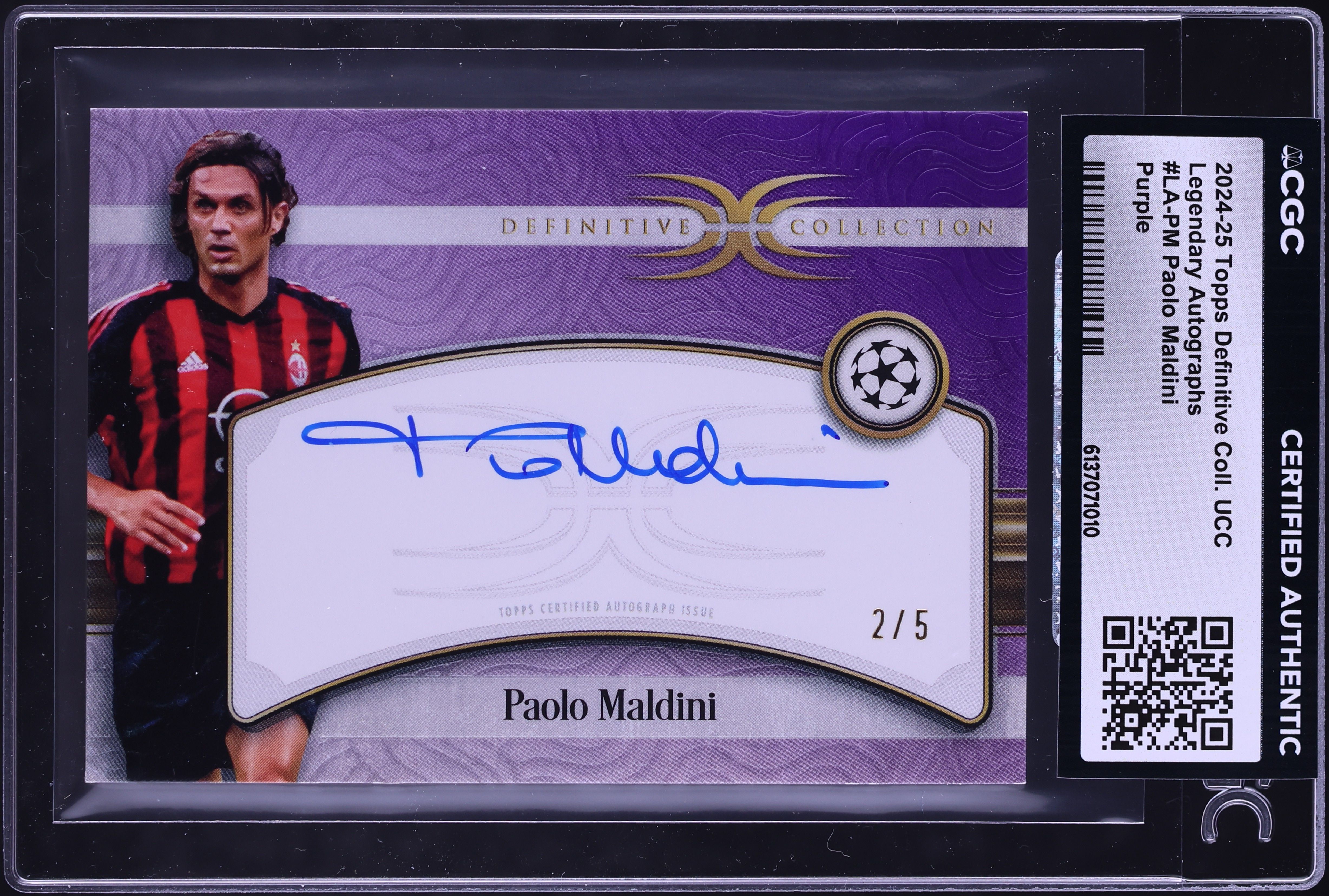 75 Paolo Maldini Topps Finest Auto 【公式通販】