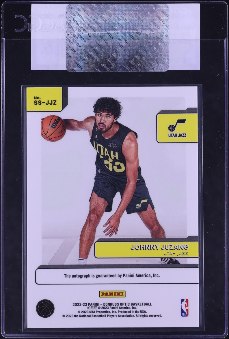 2022 Donruss Optic Signature Series Johnny Juzang ROOKIE AUTO #SS-JJZ CGC AUTH