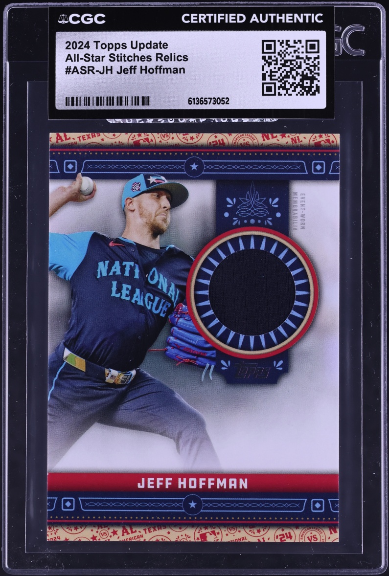 2024 Topps Update All-Star Stitches Jeff Hoffman PATCH #ASR-JH CGC AUTH