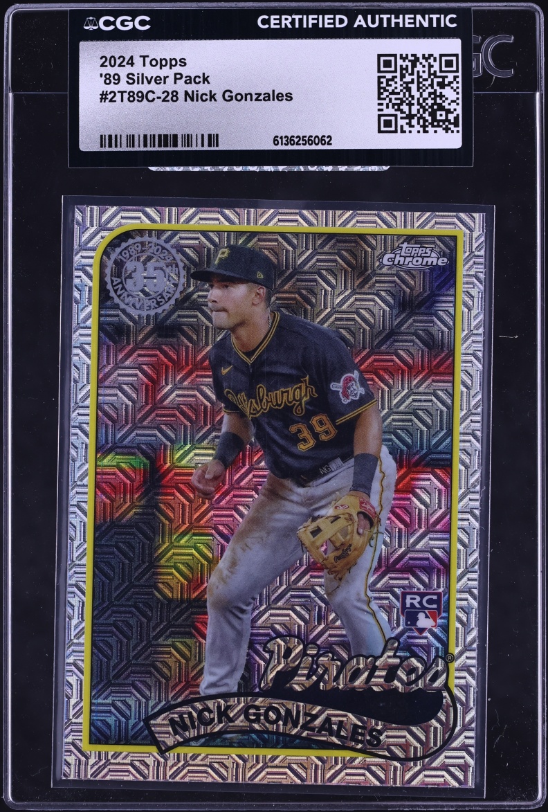2024 Topps Chrome '89 Silver Pack Nick Gonzales ROOKIE #2T89C-28 CGC AUTH