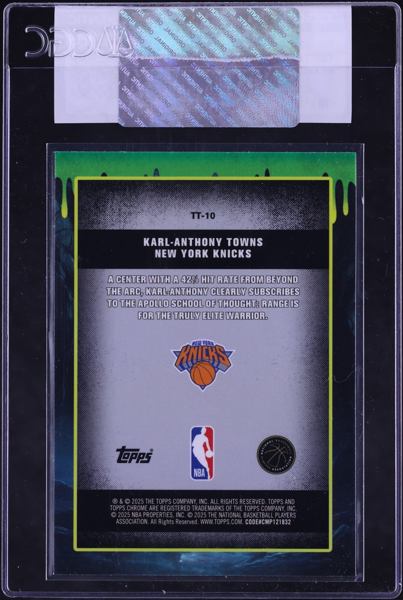 2025 Topps Chrome Tall Tales Karl-Anthony Towns #TT-10 CGC AUTH