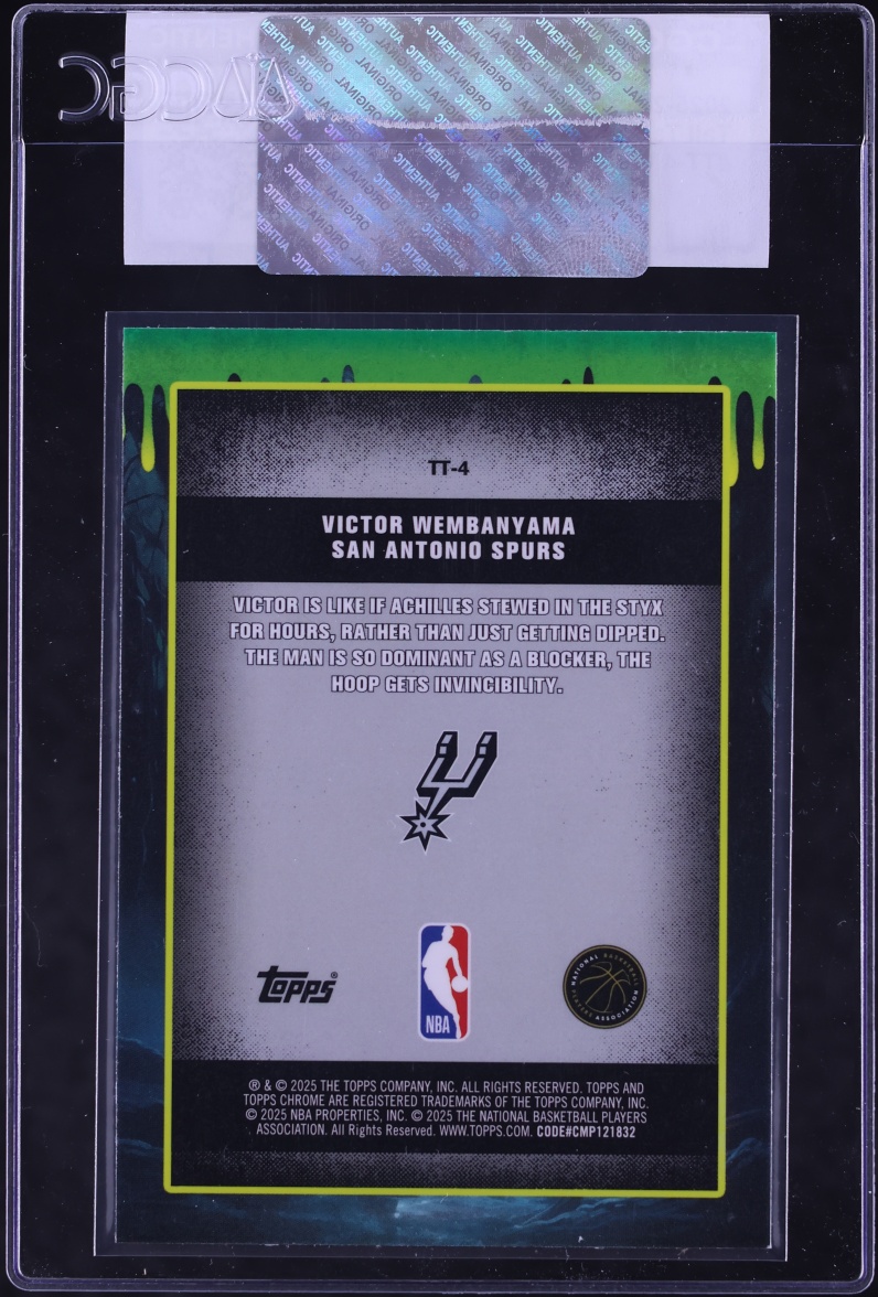 2025 Topps Chrome Tall Tales Victor Wembanyama #TT-4 CGC AUTH