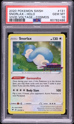 1999 Pokemon Japanese CD Promo Holo Snorlax #143 PSA 10 GEM MINT