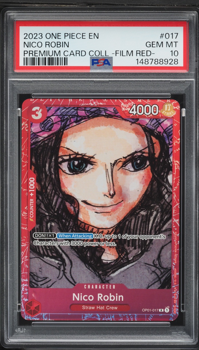 2023 One Piece Premium Collection Film Red Nico Robin #OP01-017 PSA 10 GEM MINT