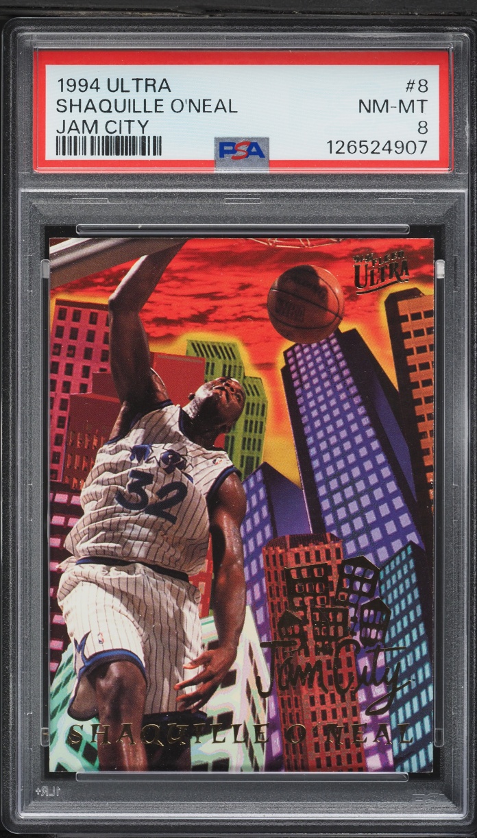 1994 Ultra Jam City Shaquille O'Neal #8 PSA 8 NM-MT