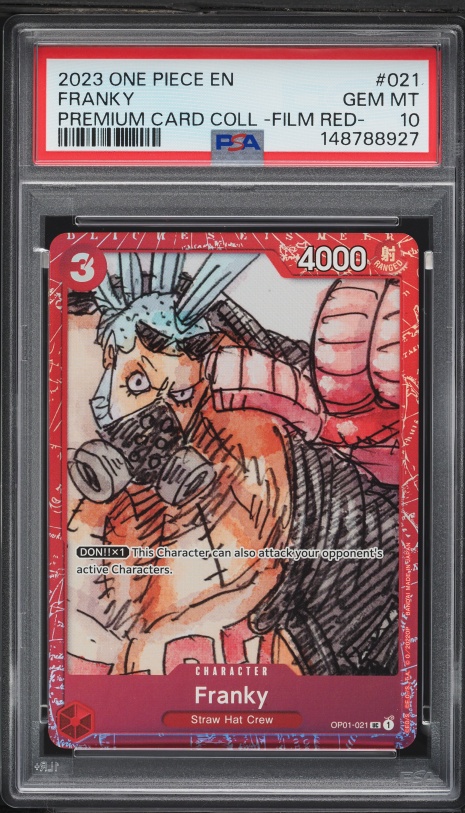 2023 One Piece Premium Collection Film Red Franky #OP01-021 PSA 10