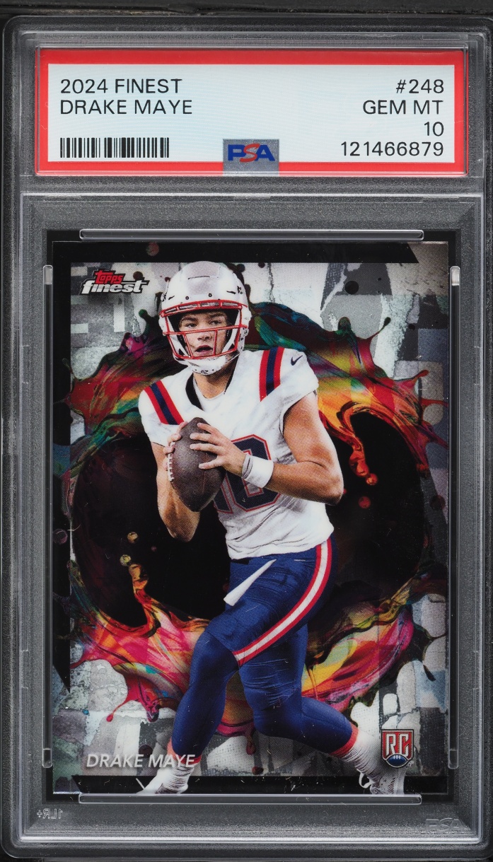 2024 Finest Football Drake Maye ROOKIE #248 PSA 10 GEM MINT