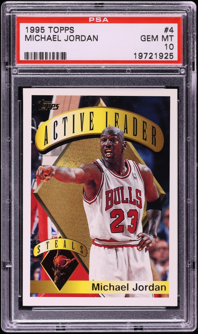 1995 Topps Basketball Michael Jordan #4 PSA 10 GEM MINT