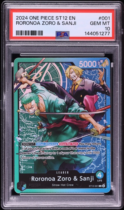 2024 One Piece Japanese Royal Blood Alt Art SP Sanji #ST14-003 PSA