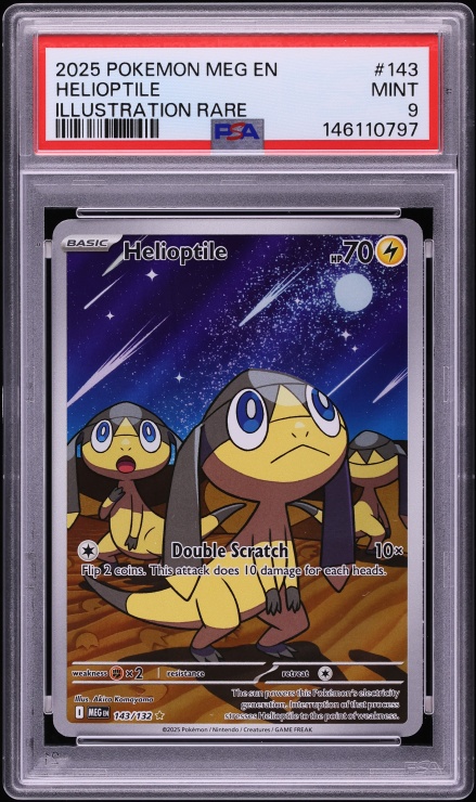 2025 Pokemon Japanese Mega Symphonia AR Helioptile #70 CGC 10