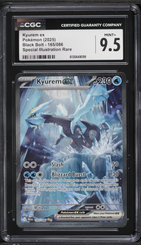 2025 Pokemon Japanese SV Black Bolt SAR Kyurem ex #168 PSA 10 GEM