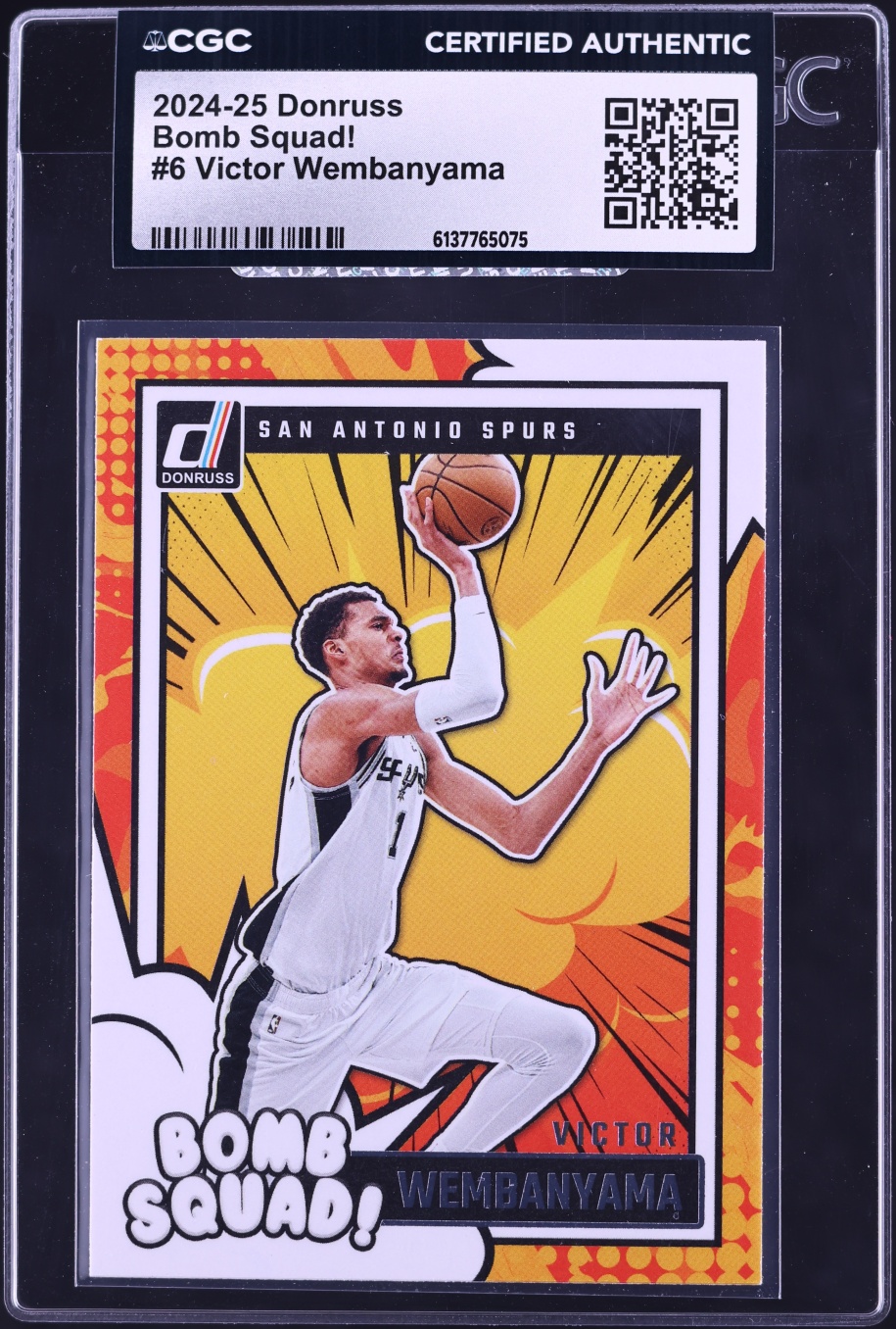 2024 Donruss Bomb Squad! Victor Wembanyama #6 CGC AUTH