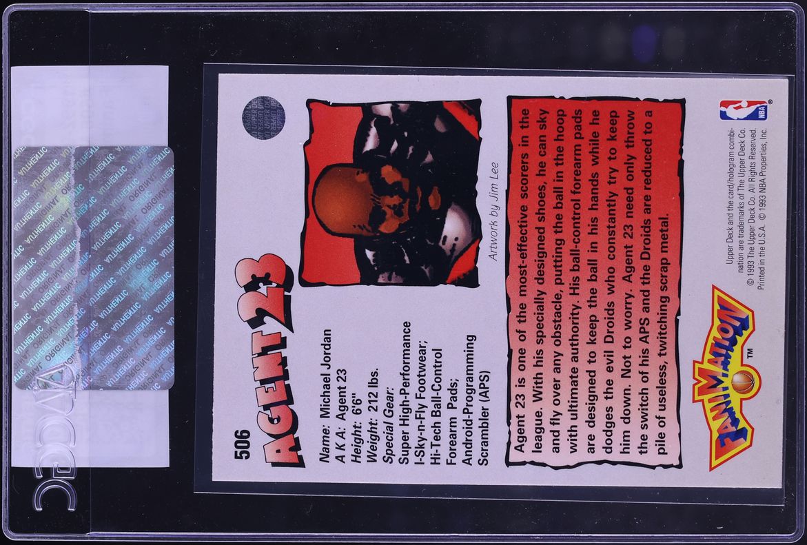 1992 Upper Deck Fanimation Michael Jordan #506 CGC AUTH