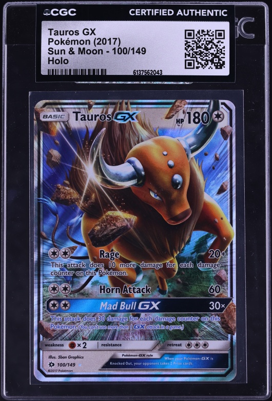 tauros pokemon card gx Tauros GX 156/149 Rainbow Secret Rare Pokemon Card Near Mint