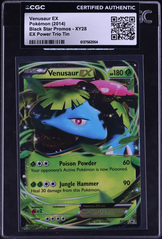 2014 Pokemon XY Promo EX Power Trio Venusaur EX #XY28 CGC 7.5 NRMT+ on  Fanatics Collect