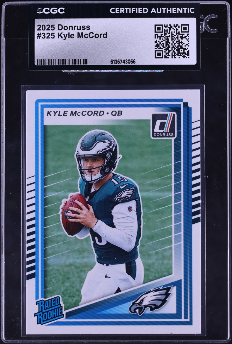 2025 Donruss Football Kyle McCord ROOKIE #325 CGC AUTH