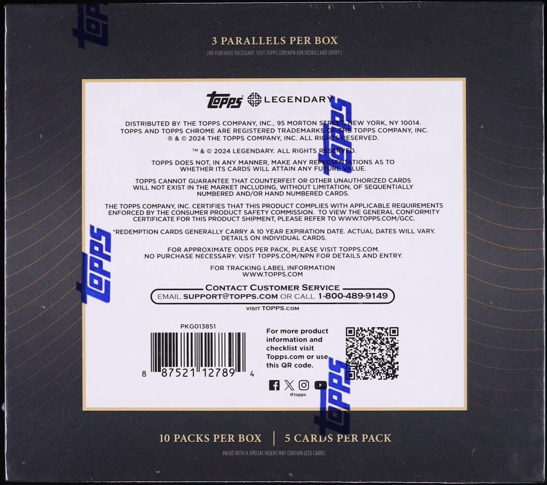 2024 Topps Dune Chrome Sealed Hobby Box, 10ct Packs