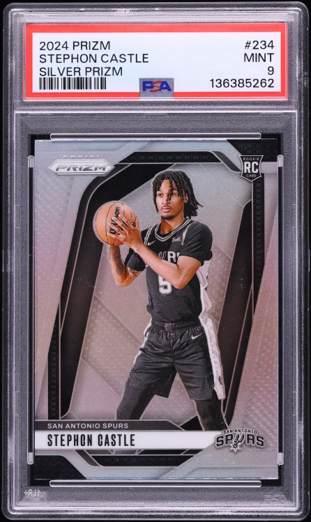 2024 Panini Prizm Silver Stephon Castle ROOKIE #234 PSA 9 MINT