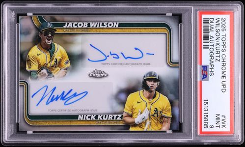 2025 Topps Chrome Update Nick Kurtz ROOKIE MLB DEBUT PATCH AUTO 1