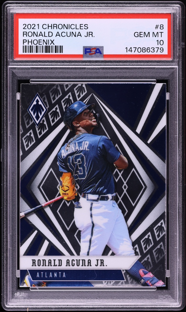 2021 Panini Chronicles Phoenix Ronald Acuna Jr. #8 PSA 10 GEM MINT