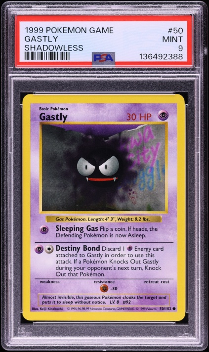 gastly pokemon card value 050 - 1st Edition Base Set Shadowless [Colorless]. Gastly [Shadowless] #50 Prices |