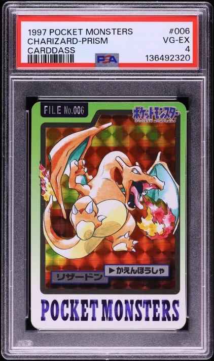 1997 Pokemon Japanese Topsun Prism Charizard #6 CGC 10 PERFECT on