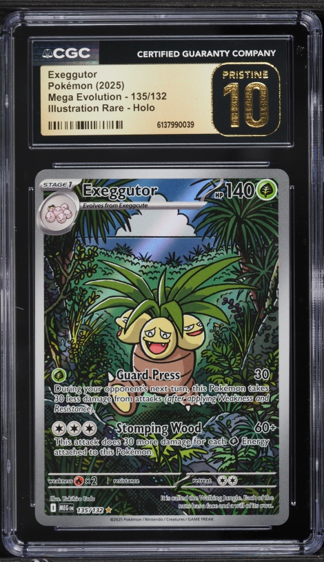 2025 Pokemon Japanese Mega Brave AR Exeggutor #66 CGC 9 MINT on Fanatics  Collect