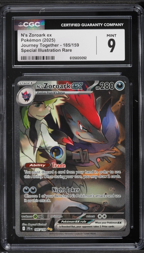2025 Pokemon Japanese SV Battle Partners Full Art N's Zoroark ex