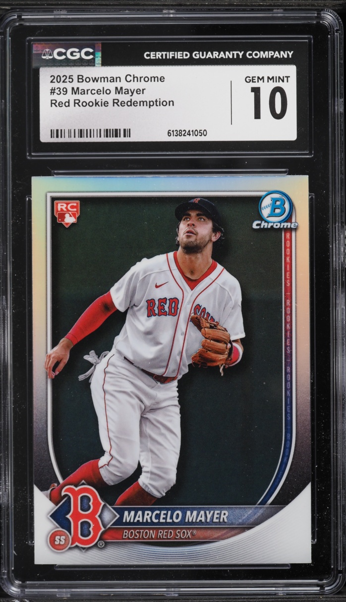2025 Bowman Chrome Red Redemption Marcelo Mayer ROOKIE #39 CGC 10 GEM MINT