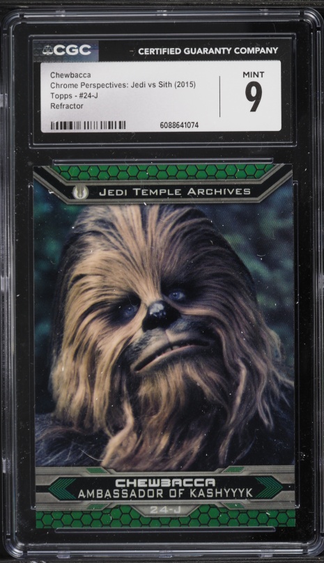2022 Topps Chrome Star Wars Galaxy Mojo Refractor Chewbacca /50 #5