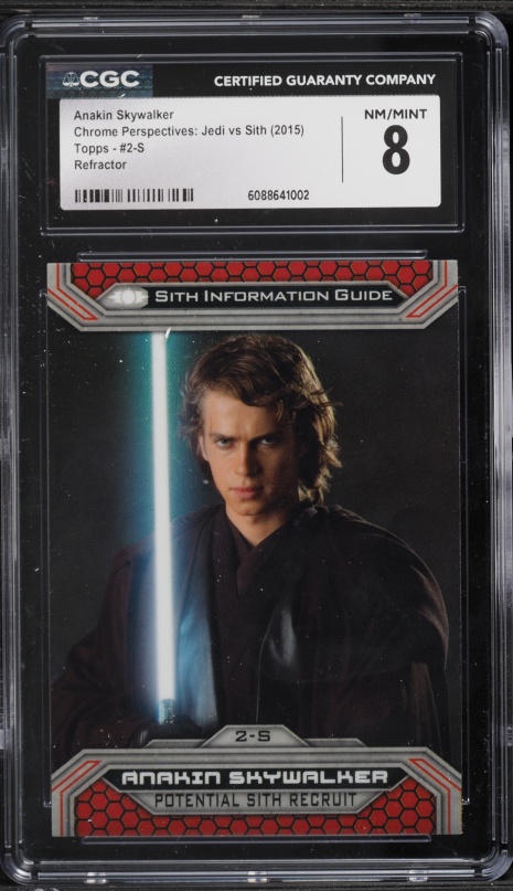 2021 Topps Chrome Star Wars Galaxy Purple Refractor Anakin