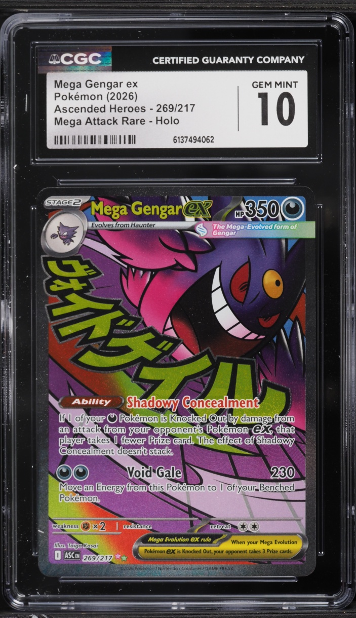 2026 Pokemon Mega Evolution Ascended Heroes MA Mega Gengar ex #269 CGC 10 GEM MINT