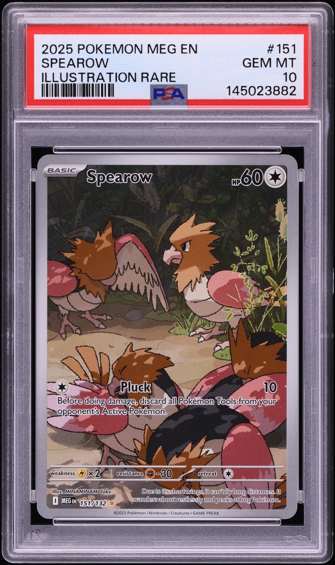 2025 Pokemon Mega Evolution IR Spearow #151 PSA 10 GEM MINT