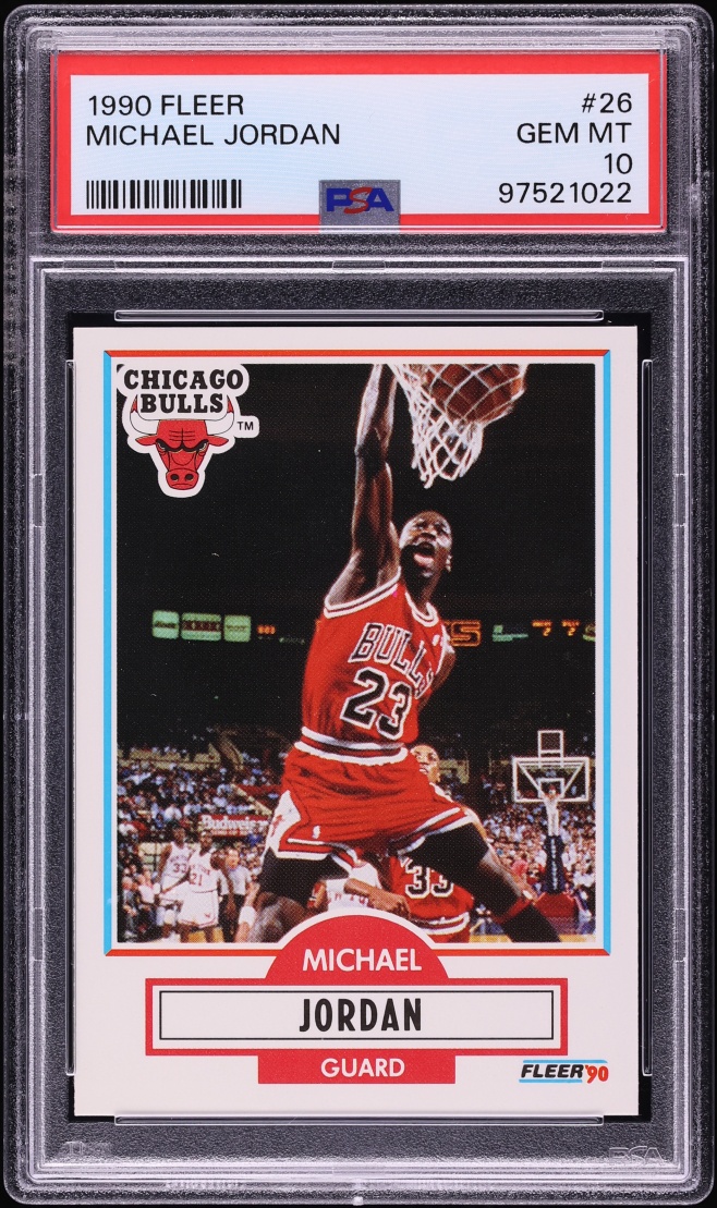 1990 Fleer Basketball Michael Jordan #26 PSA 10 GEM MINT