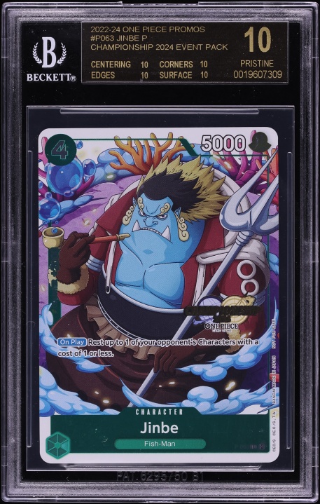 2024 One Piece Championship Event Pack Jinbe #P-063 PSA 10 GEM