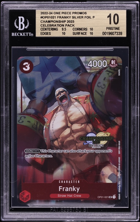 2022 One Piece Promo Championship Silver Foil Franky #OP01-021 BGS