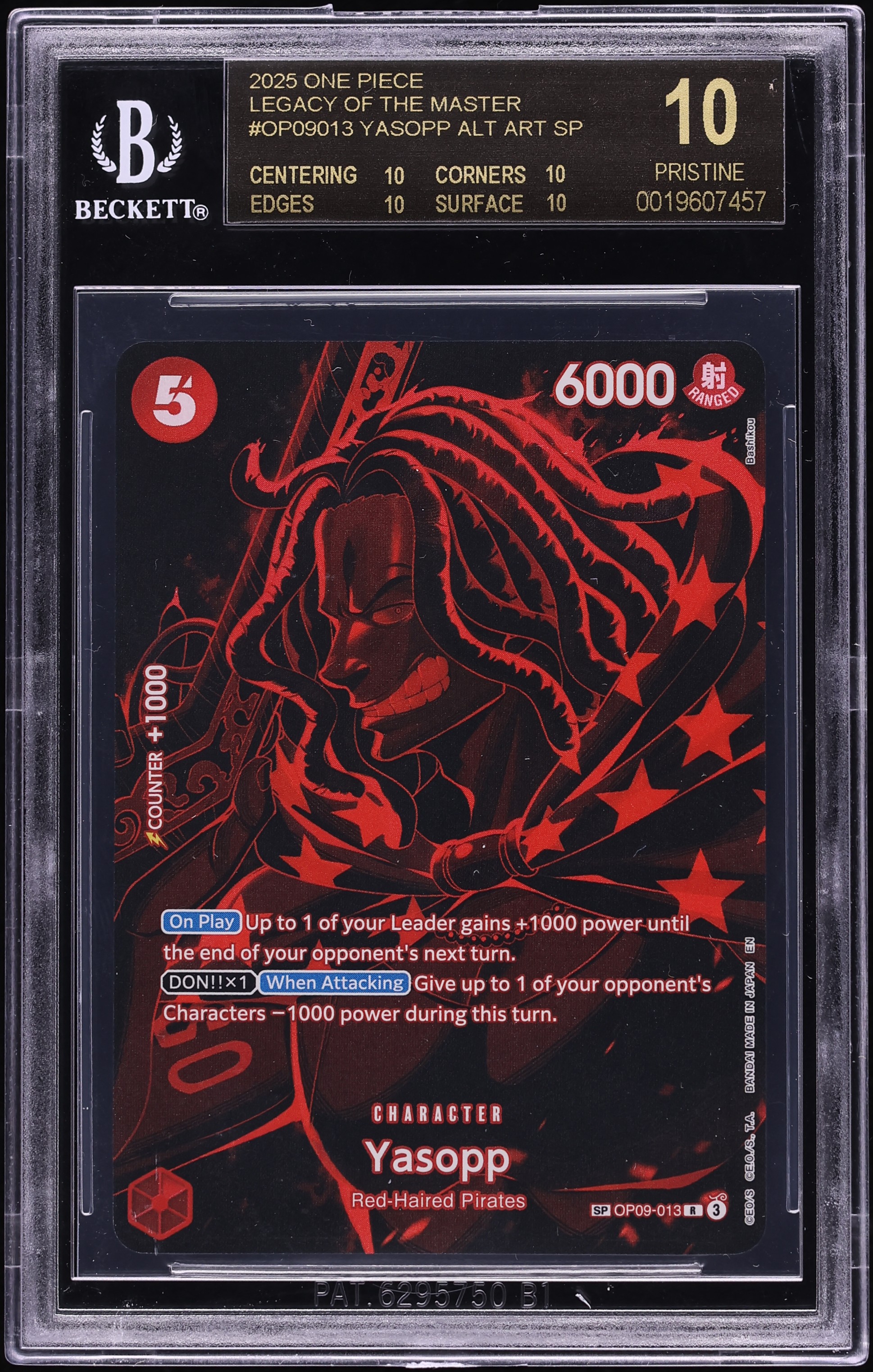 2025 One Piece Legacy Of The Master Special Art Yasopp #OP09-013