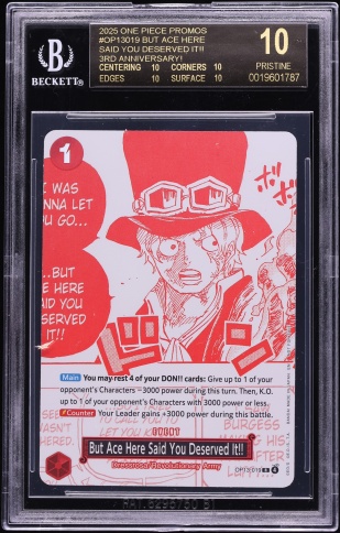 2025 One Piece 3rd Anniversary Treasure But Ace Here Said You