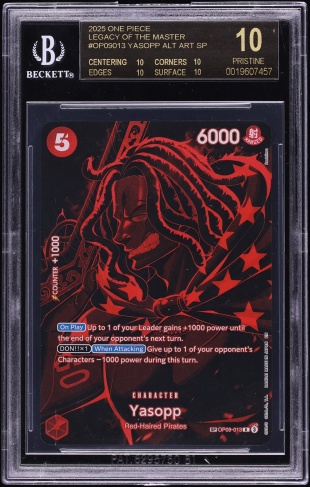 2025 One Piece Promo Official Event Top Prize Yasopp #013 PSA 10