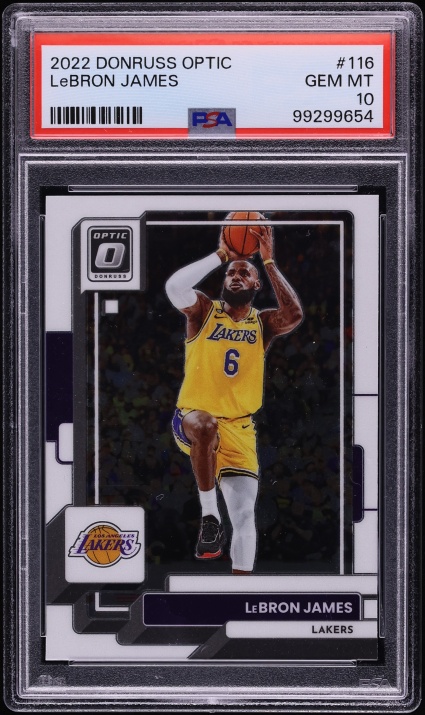 2022 Donruss Optic LeBron James #116 PSA 10 GEM MINT