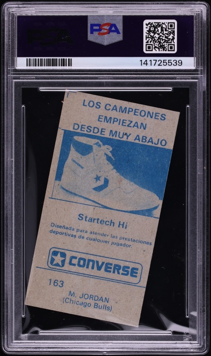 1986 Merchante Spanish Michael Jordan ROOKIE #163 PSA 6 EXMT