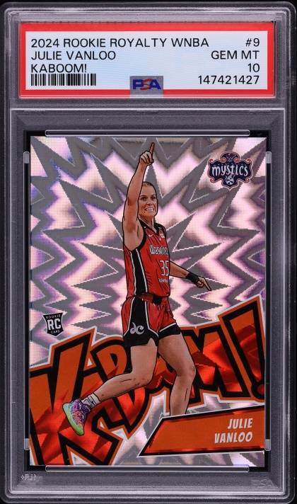 2024 Panini Royalty WNBA Kaboom! Julie Vanloo ROOKIE #9 PSA 10 GEM MINT