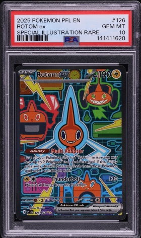 2025 Pokemon Mega Evolution Phantasmal Flames SIR Rotom ex #126 PSA 10 GEM MINT