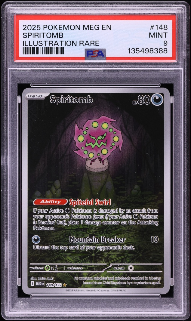 2025 Pokemon Mega Evolution IR Spiritomb #148 PSA 9 MINT