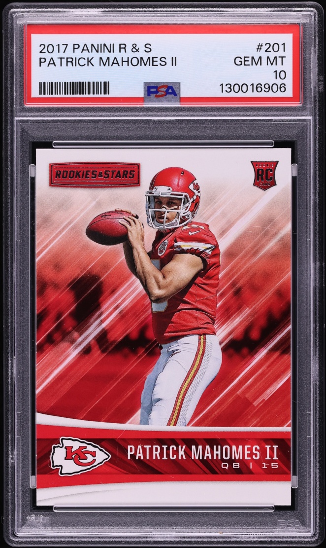 2017 Panini Rookies & Stars Patrick Mahomes II ROOKIE #201 PSA 10 GEM MINT
