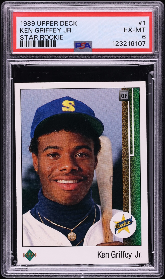 1989 Upper Deck Ken Griffey Jr. ROOKIE #1 PSA 6 EXMT