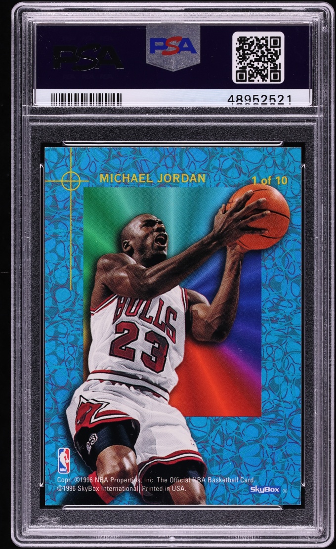 1995 Hoops Power Palette Michael Jordan #1 PSA 8 NM-MT